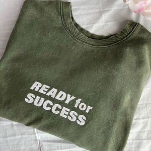 Zara cropped jumper gym sweatshirt size small